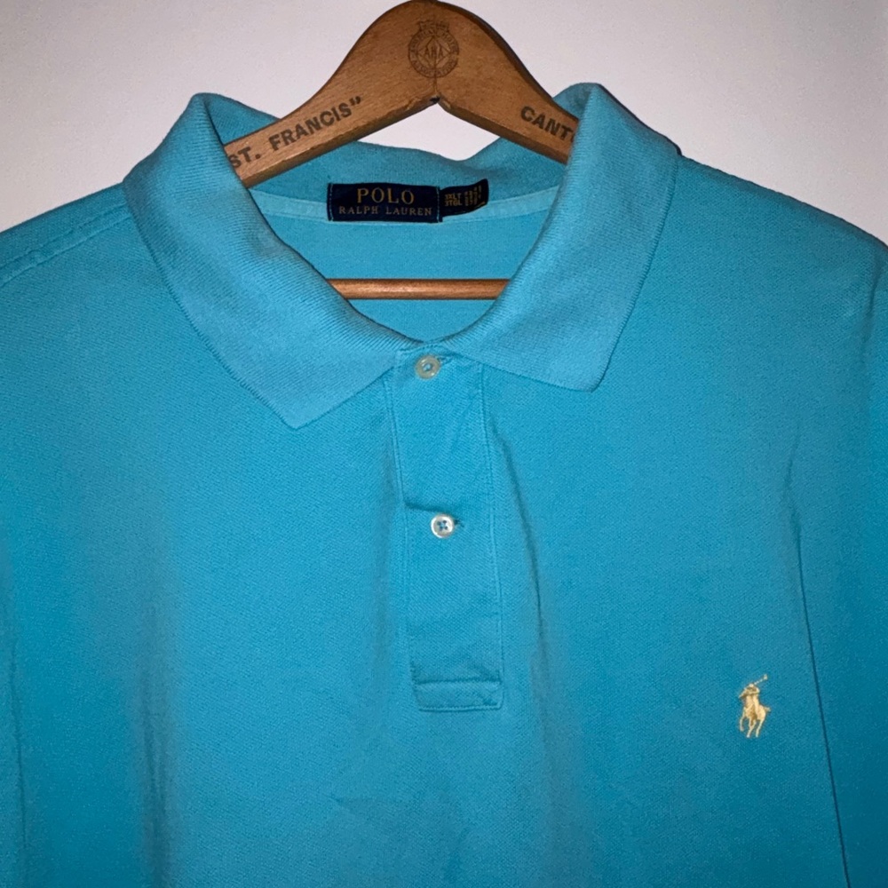 Polo by Ralph Lauren Men's Teal Polo Shirt